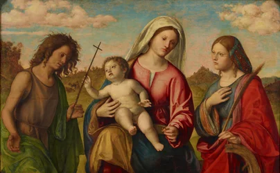 Maagd en Kind met St. Catharina en St. Johannes de Doper, ca. 1515